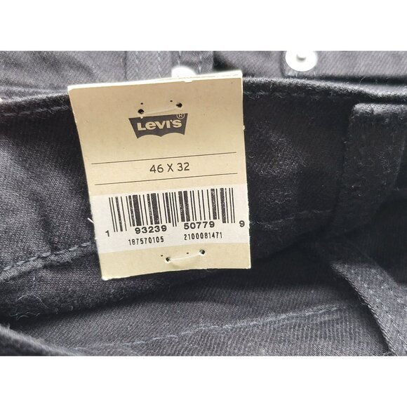 Levi's Men's Big & Tall 541 Athletic Fit‎ Stretch Jeans 46x32 Black - Picture 5 of 6
